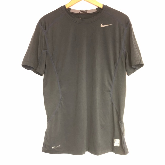 Nike Other - Nike combat m blue fitted athletic shirt dri-fit